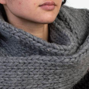 Wool And The Gang Scarf Women size 15X75 Gray